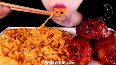 ASMR *REQUEST CHEESY CARBO FIRE NOODLES COMPILATION EATING SOUNDS MUKBANG