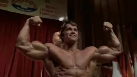 Arnold Schwarzenegger training