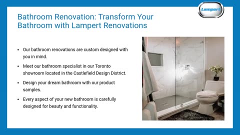 Lampert Renovations Bathroom Renovation Service