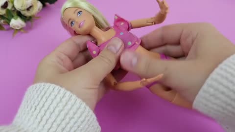Barbie Dolls Makeover Transformation ~ DIY Miniature Ideas for Barbie ~ Wig, Dress Faceup, and More!