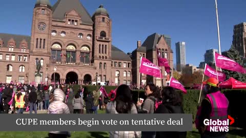 CUPE members begin vote on tentative deal for Ontario education workers