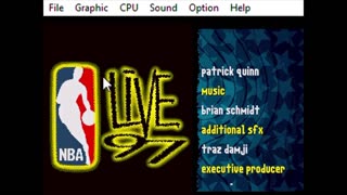 NBA Live 97 Genesis rom Sacramento KIngs Vs Dallas Mavericks