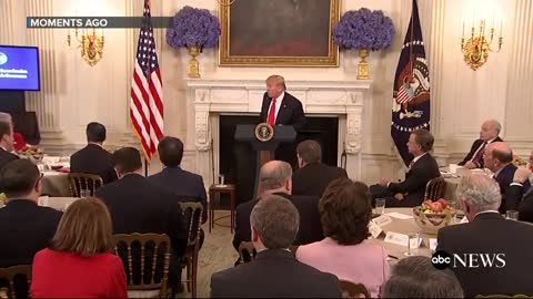 President Donald Trump meets with US governors