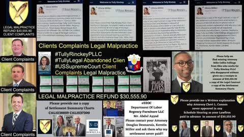 #MatthewBTully #GregTRinckey #MichaelWMacomber Tully Rinckey PLLC Client Complaints