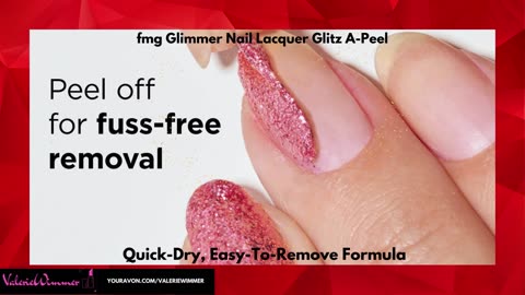 Avon fmg Glimmer Nail Lacquer- Glitz A-Peel