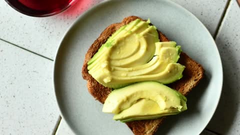 Preparing Avocado in a Toast