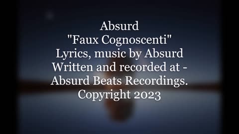 Absurd Beats - Faux Cognoscenti
