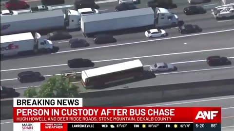 BREAKING: Suspect in custody after gunman hijacks bus near Atlanta and takes multiple people hostage