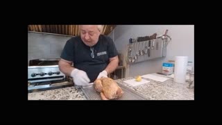 Hanging Roast Chicken