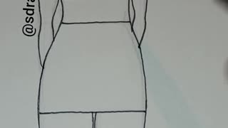 Fashion Illustration Line Drawing