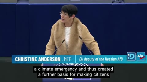 MEP Christine Anderson Torches “Climate Emergency” Policies In Fiery Two-Minute Address