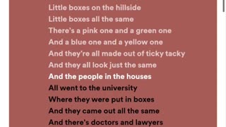 #289 Little Boxes