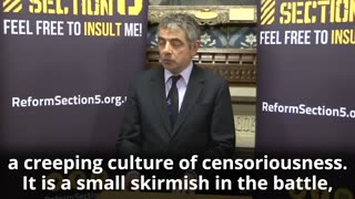 Rowan Atkinson on free speech