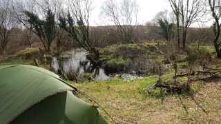 Getting out the tent. And leaving camp. 24th March 2023