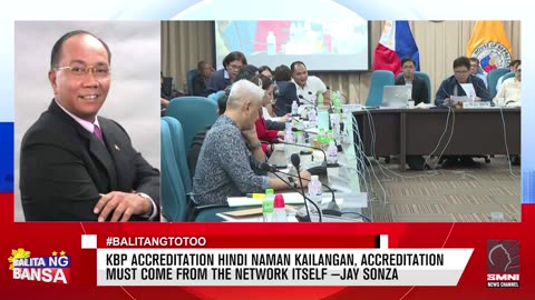 KBP accreditation hindi naman kailangan, accreditation must come from the network itself —Jay Sonza