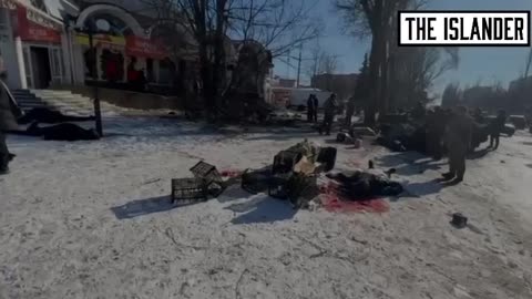 ►🇷🇺🇺🇦🚨‼️❗️Ukrainian Artillery shell Donetsk street market killing 25+ civilians #2