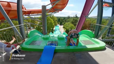 Wobbly Mat Racer at Aquapark Aquamania Albena Bulgaria(720P_HD)