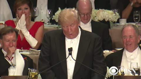 Trump roasts Clinton at Al Smith charity dinner