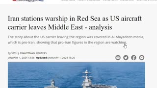 Iran Warship enters Red Sea as U.S. Warships leaves Mediterranean, Houthi's attack ship in Red Sea!