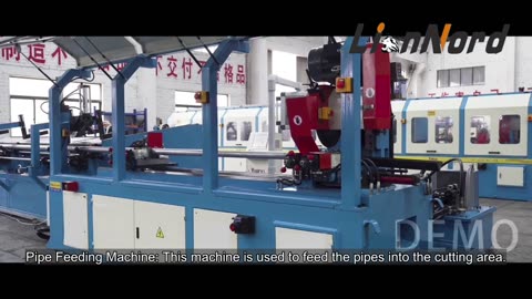 Professional Automatic pipe cutting machine production line with bundle#pipecuttingmachine