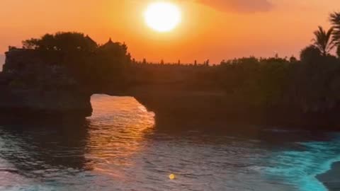 Beautiful sunset in bali