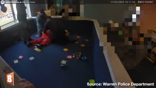 Children Cry as Cops Tackle Suspect Who Ran into Day Care