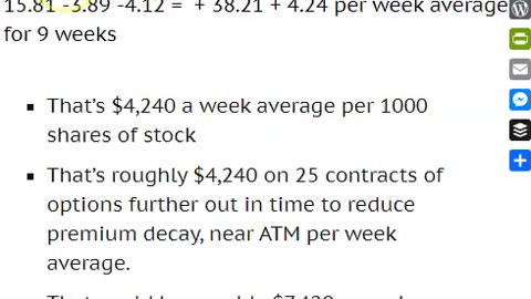 BA Boeing Performance Example 2 Month +4.24 Weekly Average Pay Check