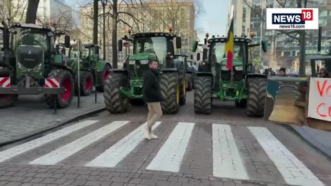 Belgian viljelijöiden protesti LIVE | Belgialaiset viljelijät raivoissaan kustannusten noususta