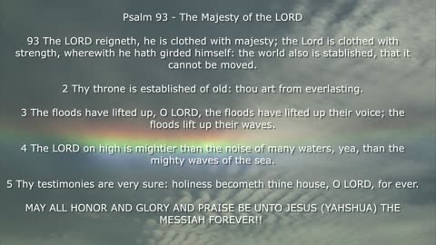 Psalm 93 - The Majesty of the LORD