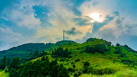 windmill and landscape