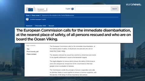 Ocean Viking procura porto seguro em França para migrantes resgatados