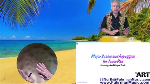 13) The A Major Scale and Arpeggio for the Tenor Pan (Steel Drum)