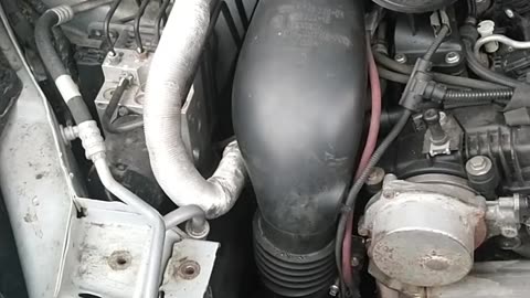 The sound of a diesel BMW M57 engine without intake manifold, interesting