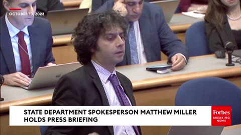 Reporter Heckles Miller When He Says- 'We Do Not Have Any Grievance With The Palestinian People'