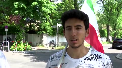 Exiled Iranians in Berlin celebrate president's death