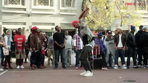 Turf aka Retro (America's Got Talent) Street Performance @ SF Downtown | Funk'd Up TV
