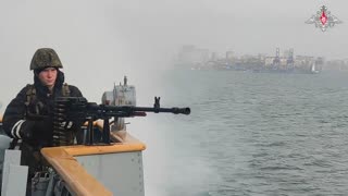 Pacific Fleet ships undergo drills on combating uncrewed surface vehicles...