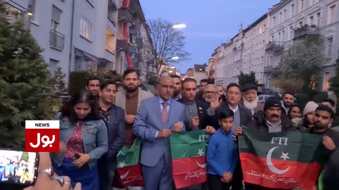 Imran Khan Kay Haq main Rally | PTI Supporters Protest in Germany | Breaking News