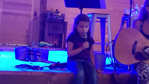 6 Year-Old Bella and Jen Harris - Singing - Rescue - at Deep Roots Vineyards