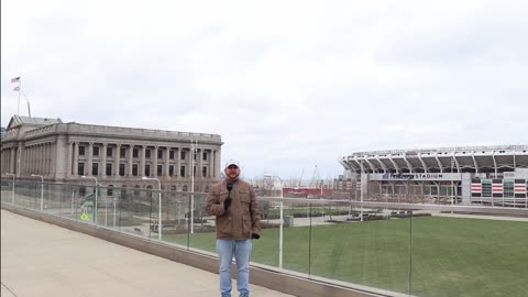 Discovering Cleveland OHIO Downtown Part 2 War Memorial, Cleveland NFL Browns Stadium