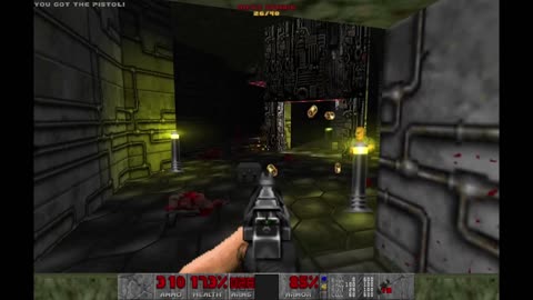Brutal Doom - Knee-Deep in the Dead - Ultra Violence - Toxin Refinery (E1M3) - 100% completion