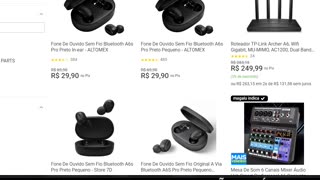 Fone De Ouvido Sem Fio Bluetooth A6s Pro Preto In-ear - ALTOMEX MAGAZINEANV