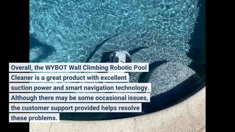 See Ratings: WYBOT Wall Climbing Robotic Pool Cleaner with APP Mode, Excellent Suction Power, S...
