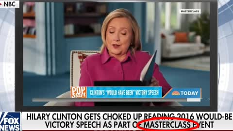 Hillary Clinton Teaches Masterclass - I thought we couldn't use