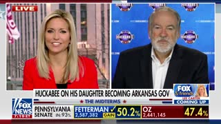 Mike Huckabee reacts to daughter Sarah Huckabee Sanders' 'historic' victory