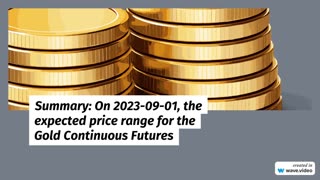 Gold Expected Price Range for 9-1-23