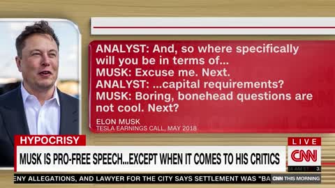 Don Lemon: “Elon Musk is pro-free speech. except when it's speech he doesn't like.”