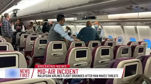 Sydney Airport Grounds Flights After Man Makes Threats On Malaysian Airlines Flight | NewsFirst01