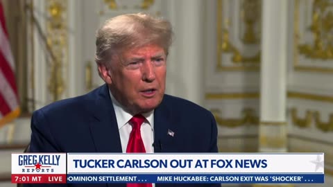 President Trump on Tucker Carlson departing from Fox News