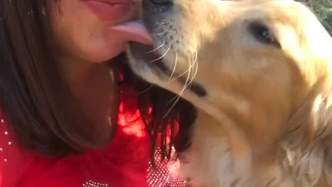 Dog kisses are the best!